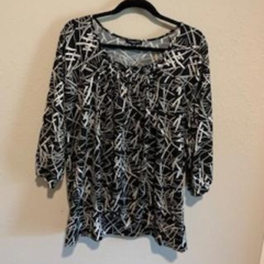 Notations Woman Black and White Design Print